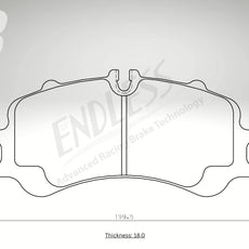 Endless Bremsbeläge Vorderachse für Porsche Art. A23790