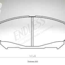 Endless Bremsbeläge Vorderachse für Renault Art. A23820