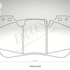 Endless Bremsbeläge Vorderachse für BMW Art. A23890K