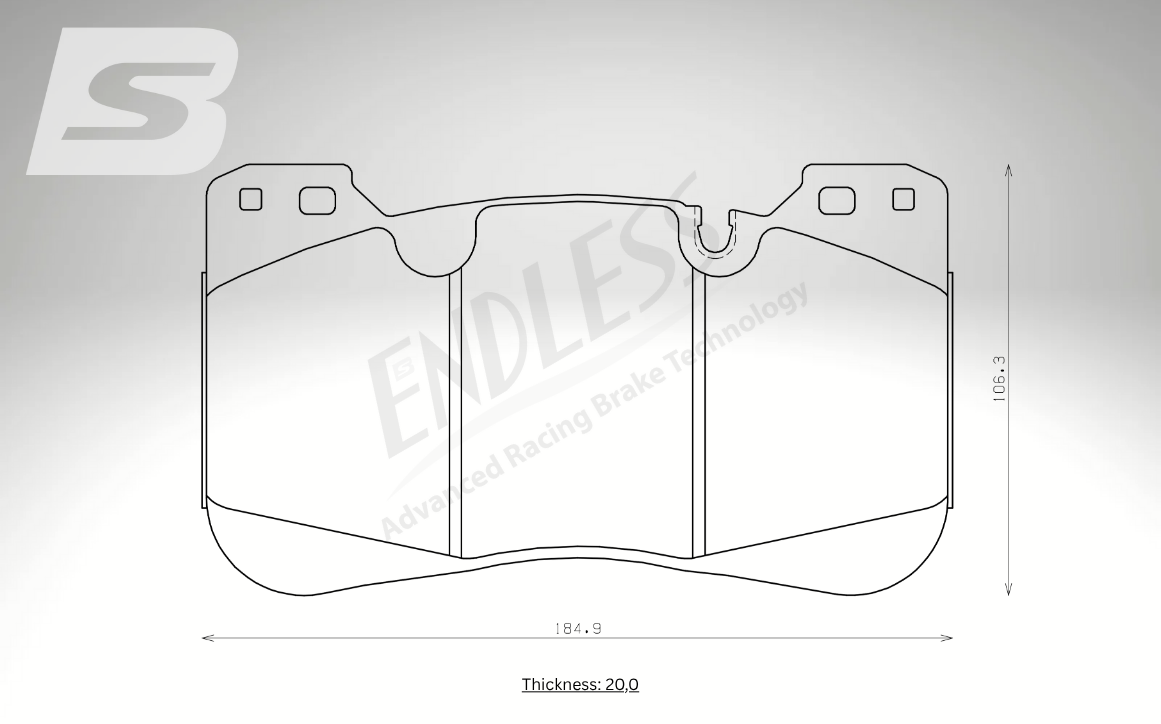 Endless Bremsbeläge Vorderachse für BMW Art. A23890