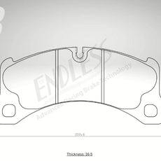Endless Bremsbeläge Vorderachse für Porsche Art. A23920K