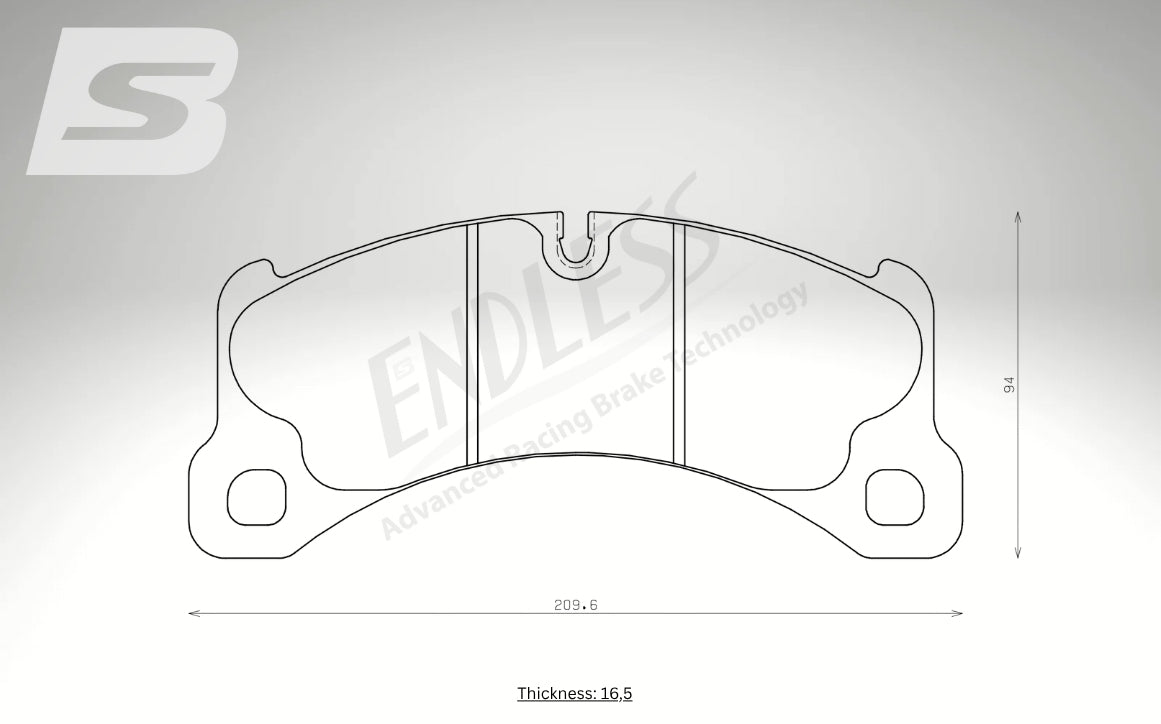 Endless Bremsbeläge Vorderachse für Porsche Art. A23920K