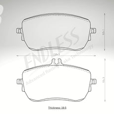 Endless Bremsbeläge Vorderachse für Mercedes Art. A23950