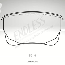 Endless Bremsbeläge Hinterachse für Mercedes Art. A24230