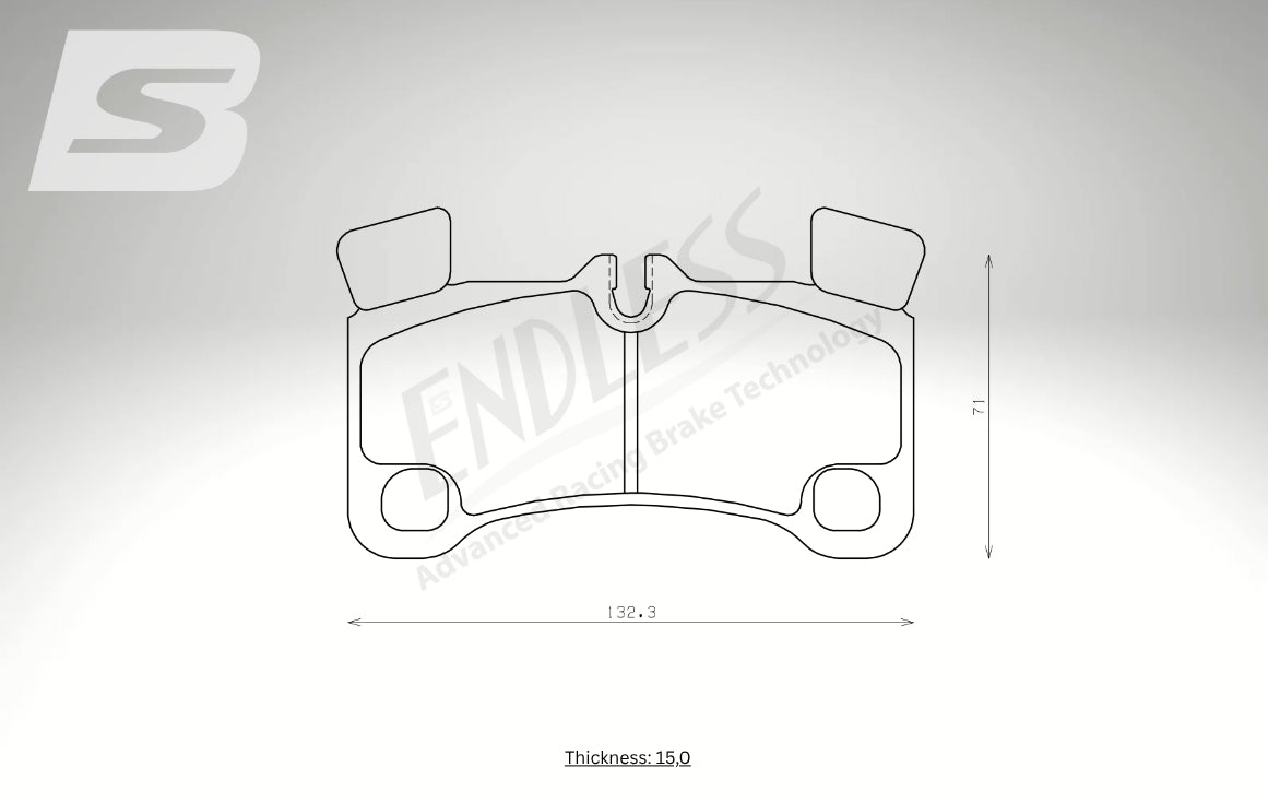 Endless Bremsbeläge Hinterachse für VW Art. A24480