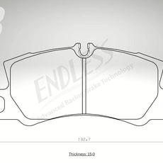 Endless Bremsbeläge Vorderachse für Ferrari Art. A24780K