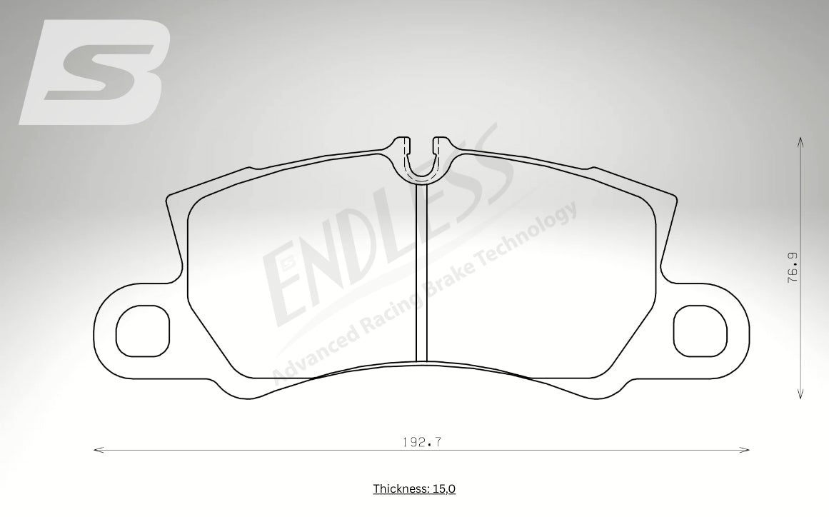 Endless Bremsbeläge Vorderachse für Ferrari Art. A24780K