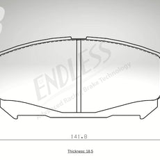 Endless Bremsbeläge Hinterachse für Renault Art. A24820