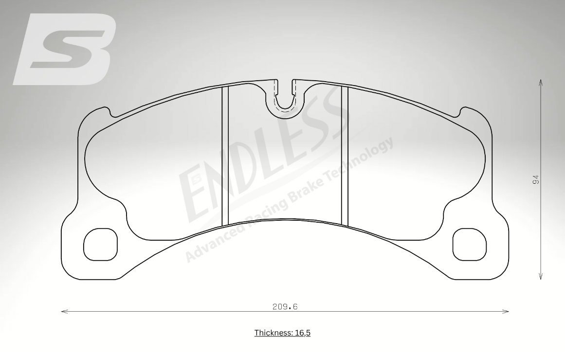 Endless Bremsbeläge Hinterachse für Audi Art. A24920