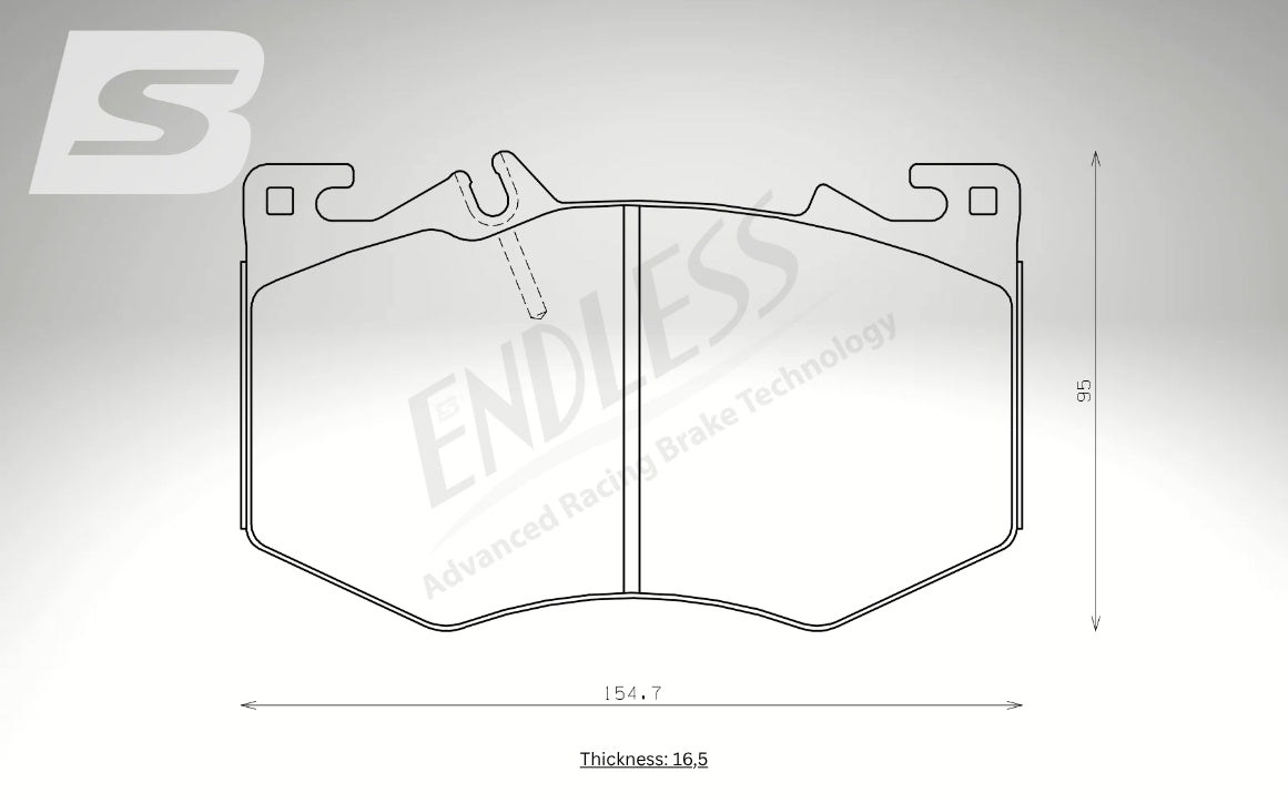 Endless Bremsbeläge Vorderachse für Mercedes Art. A33070