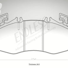 Endless Bremsbeläge Vorderachse für Mercedes Art. A33080
