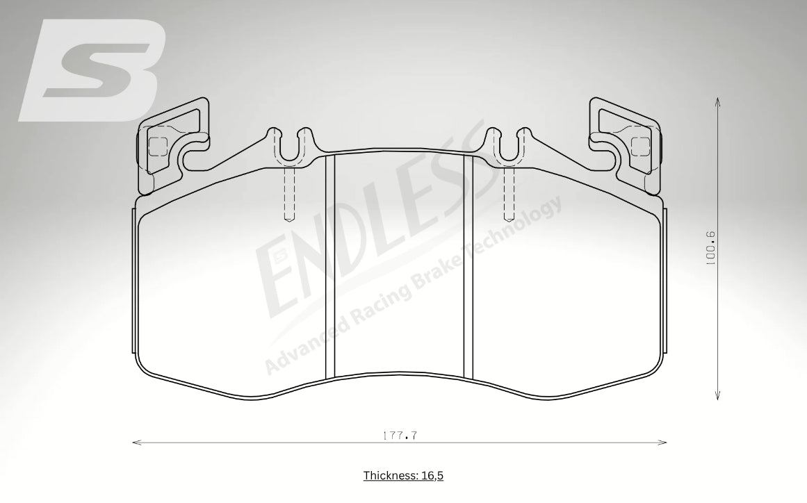 Endless Bremsbeläge Vorderachse für Mercedes Art. A33080