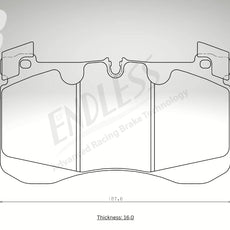 Endless Bremsbeläge Vorderachse für Mercedes Art. A33180