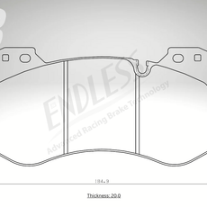 Endless Bremsbeläge Vorderachse für BMW Art. A33280