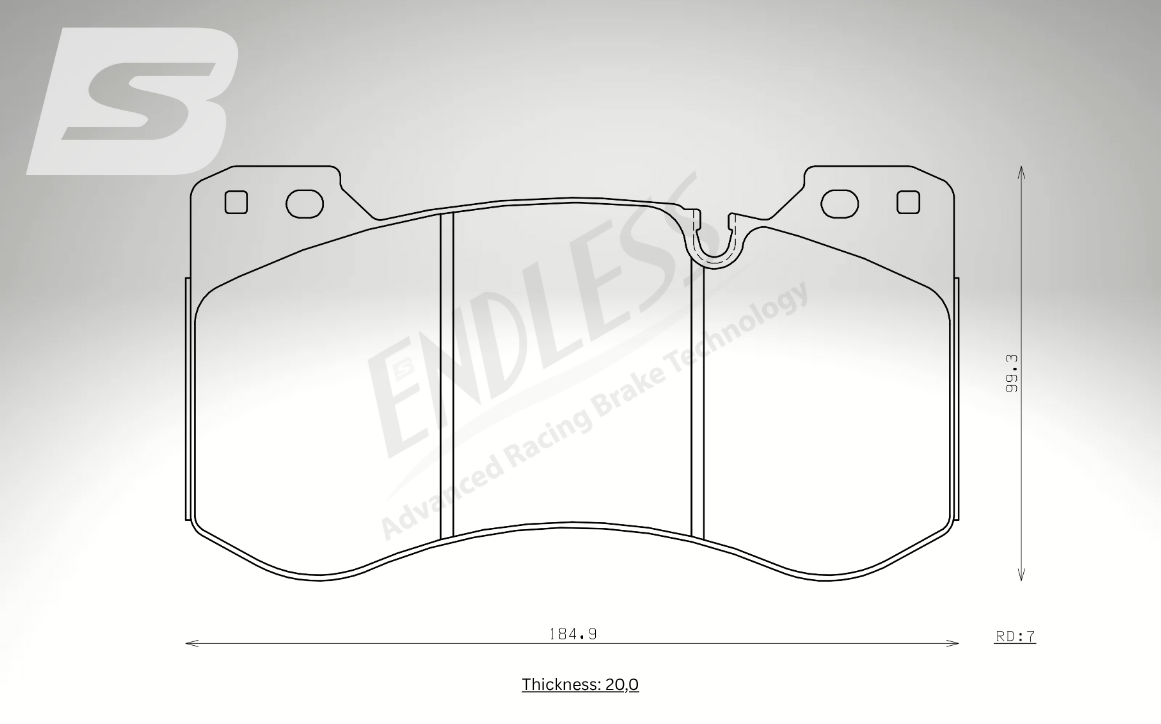 Endless Bremsbeläge Vorderachse für BMW Art. A33280