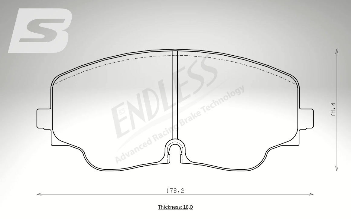 Endless Bremsbeläge Vorderachse für Cupra Art. A33290