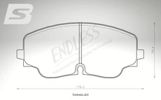 Endless Bremsbeläge Vorderachse für Cupra Art. A33290