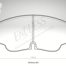 Endless Bremsbeläge Vorderachse für Audi Art. A33290