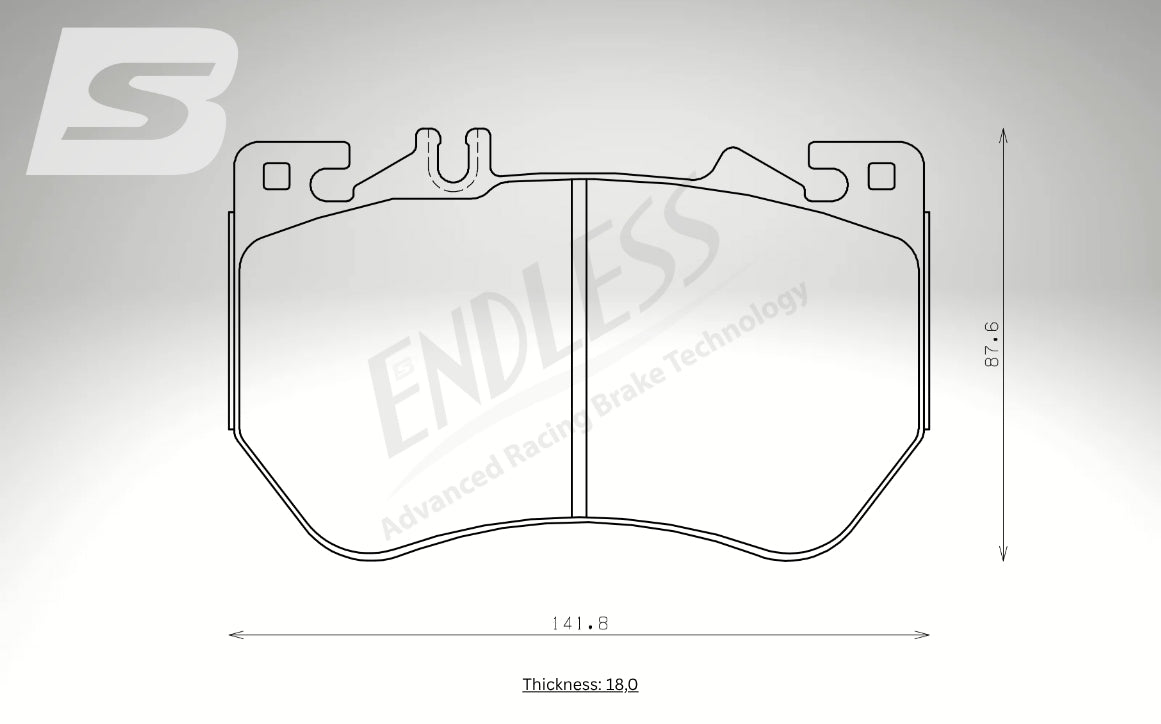 Endless Bremsbeläge Vorderachse für Mercedes Art. A33350