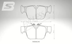 Endless Bremsbeläge Hinterachse für BMW Art. A34050