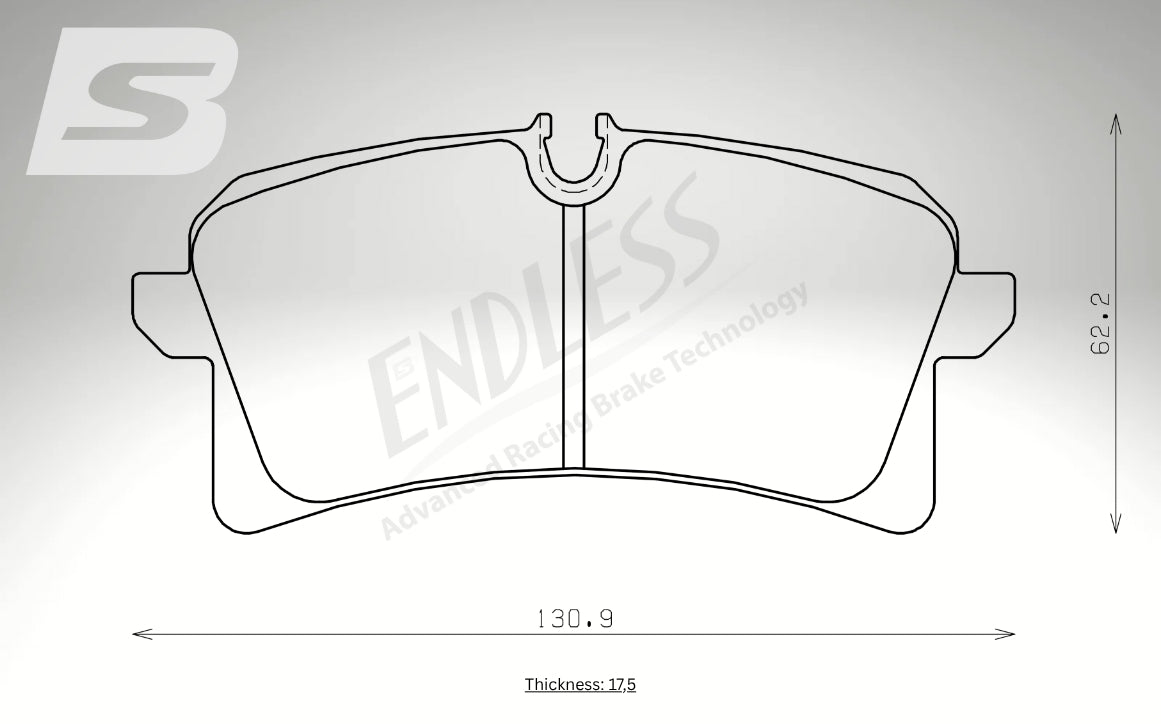 Endless Bremsbeläge Hinterachse für Audi Art. A34200K