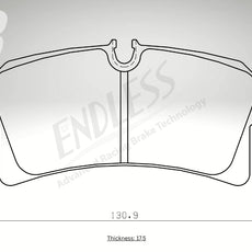 Endless Bremsbeläge Hinterachse für Bentley Art. A34200K