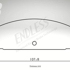 Endless Bremsbeläge Hinterachse für Mazda Art. B14180
