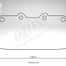 Endless Bremsbeläge Vorderachse für Subaru Art. B23300