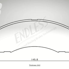 Endless Bremsbeläge Vorderachse für Peugeot Art. B23420