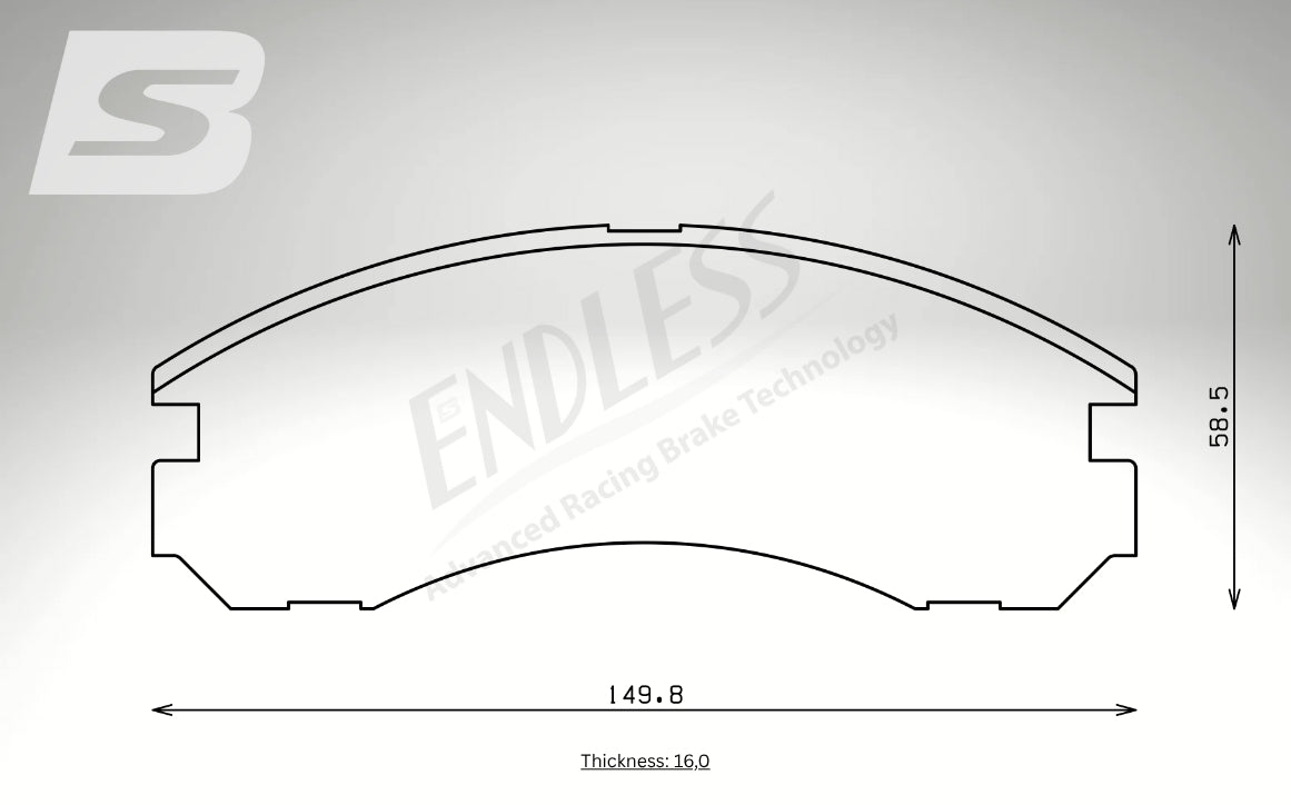 Endless Bremsbeläge Vorderachse für Peugeot Art. B23420