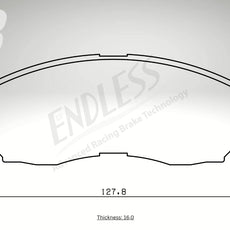 Endless Bremsbeläge Vorderachse für Fiat Art. B23430