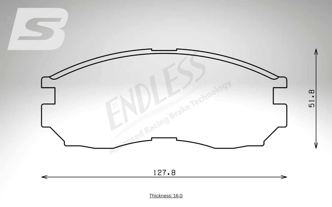 Endless Bremsbeläge Vorderachse für Fiat Art. B23430