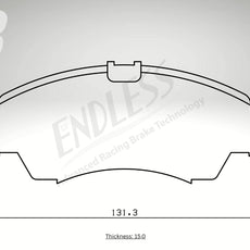 Endless Bremsbeläge Vorderachse für Honda Art. B23880