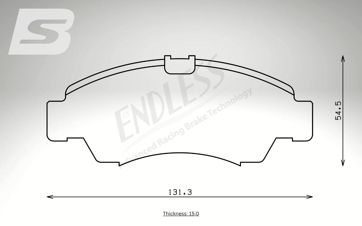 Endless Bremsbeläge Vorderachse für Honda Art. B23880