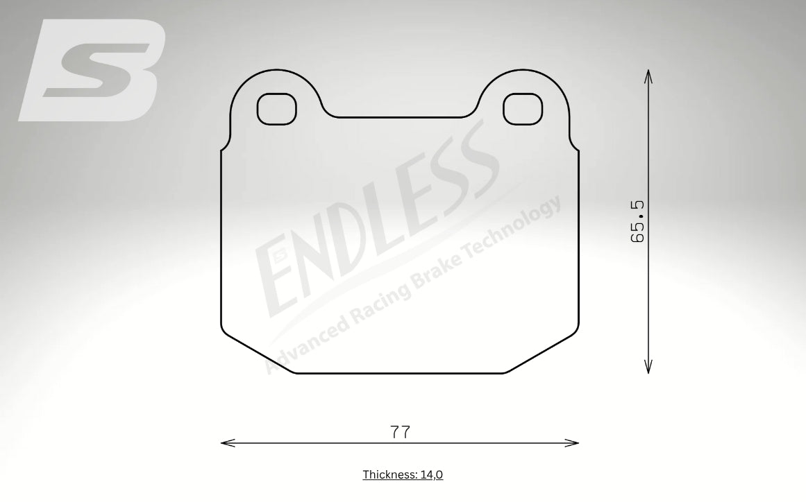 Endless Bremsbeläge Hinterachse für Subaru Art. B24910