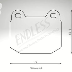 Endless Bremsbeläge Hinterachse für KTM Art. B24910