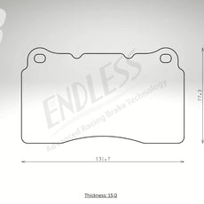Endless Bremsbeläge Vorderachse für Subaru Art. B33570