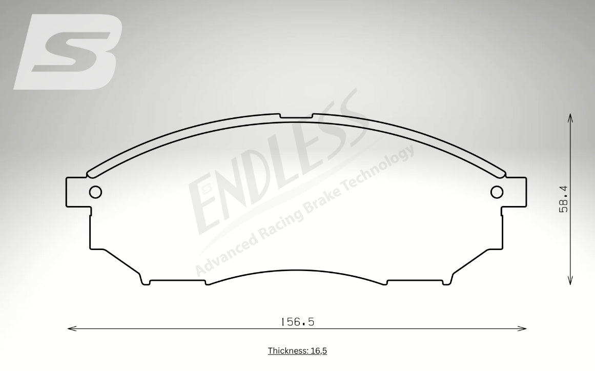 Endless Bremsbeläge Vorderachse für Nissan Art. B33730