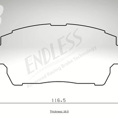 Endless Bremsbeläge Vorderachse für Aston Martin Art. B33820
