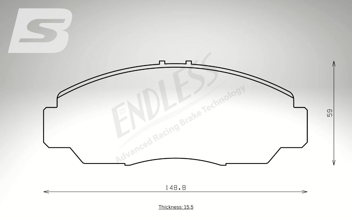 Endless Bremsbeläge Vorderachse für Honda Art. B33920