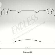 Endless Bremsbeläge Hinterachse für Chevrolet Art. B34570