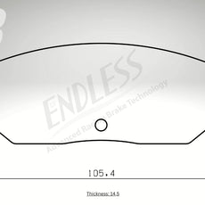 Endless Bremsbeläge Hinterachse für Mazda Art. B34990