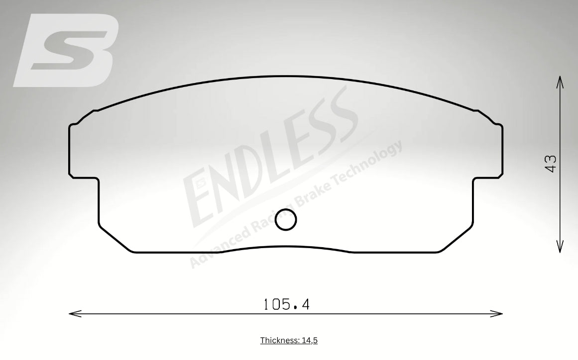 Endless Bremsbeläge Hinterachse für Mazda Art. B34990