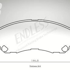 Endless Bremsbeläge Vorderachse für Citroen Art. B43020