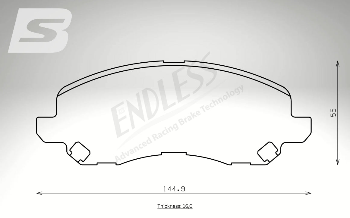 Endless Bremsbeläge Vorderachse für Lancia Art. B43020