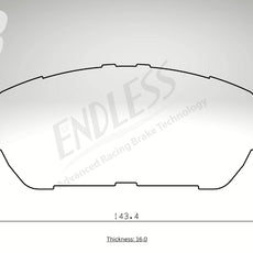 Endless Bremsbeläge Vorderachse für Kia Art. B43030