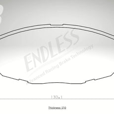 Endless Bremsbeläge Vorderachse für Hyundai Art. C43030