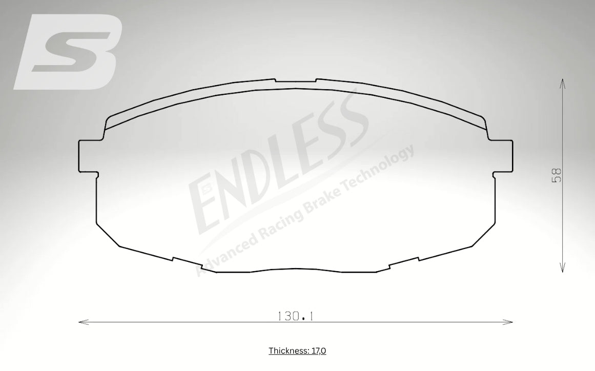 Endless Bremsbeläge Vorderachse für Hyundai Art. C43030