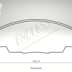 Endless Bremsbeläge Vorderachse für Honda Art. B43060