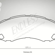 Endless Bremsbeläge Vorderachse für Subaru Art. B43110